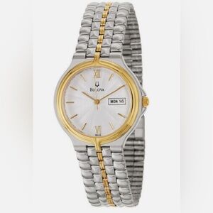 Bulova Two-Tone Gold and Silver Watch
